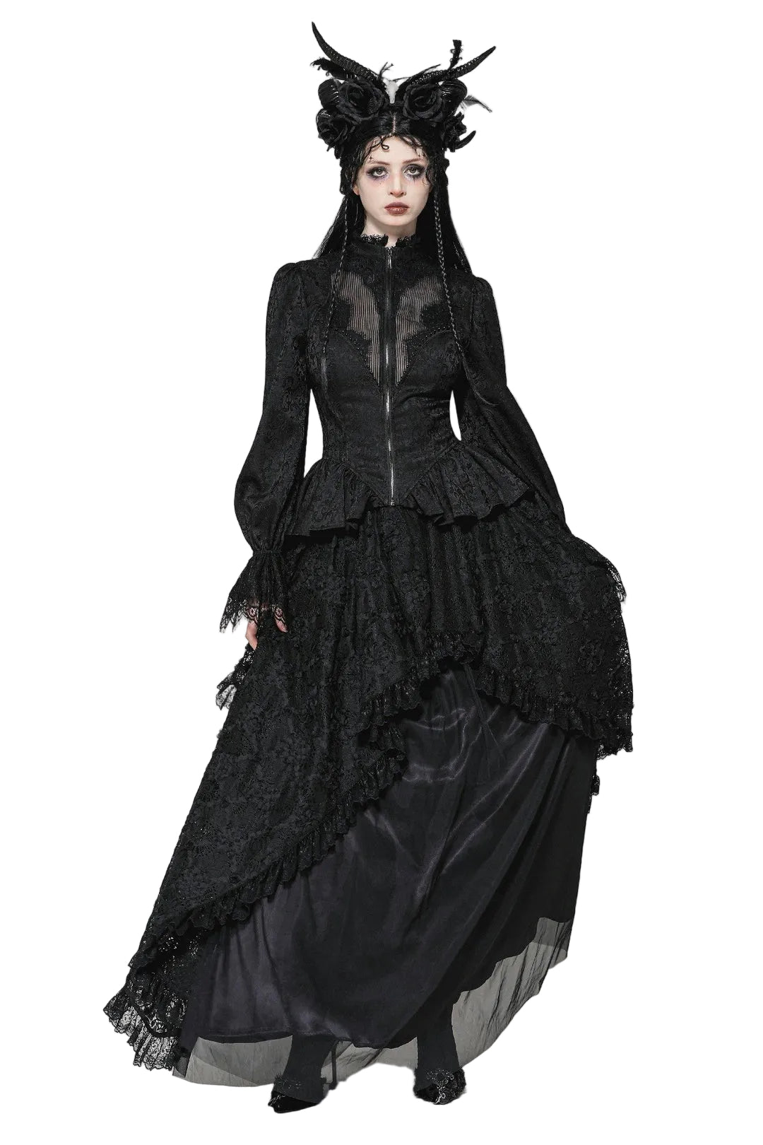Lace Tailcoat Jacket