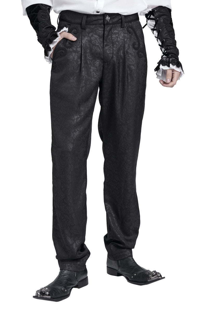 Lightly Patterned Formal Trousers