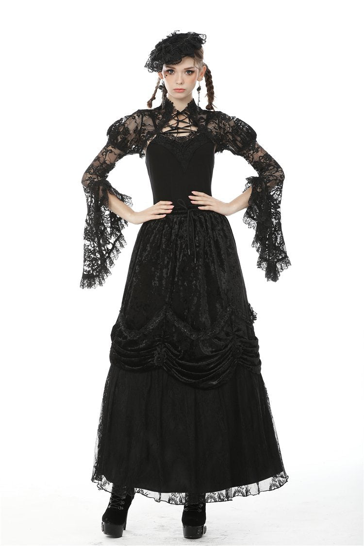Elegant Lace Flare Bolero
