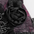 Gothic Ruffle Cross Handbag