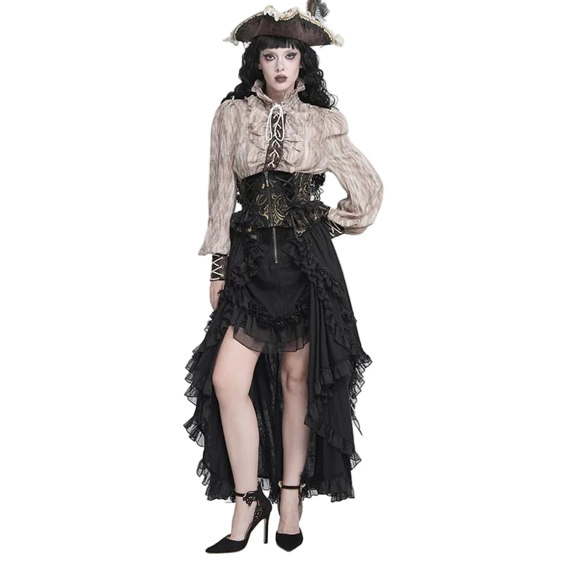 Jacquard Zip Girdle Corset