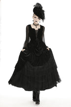 Queen Drape Lace Maxi Skirt