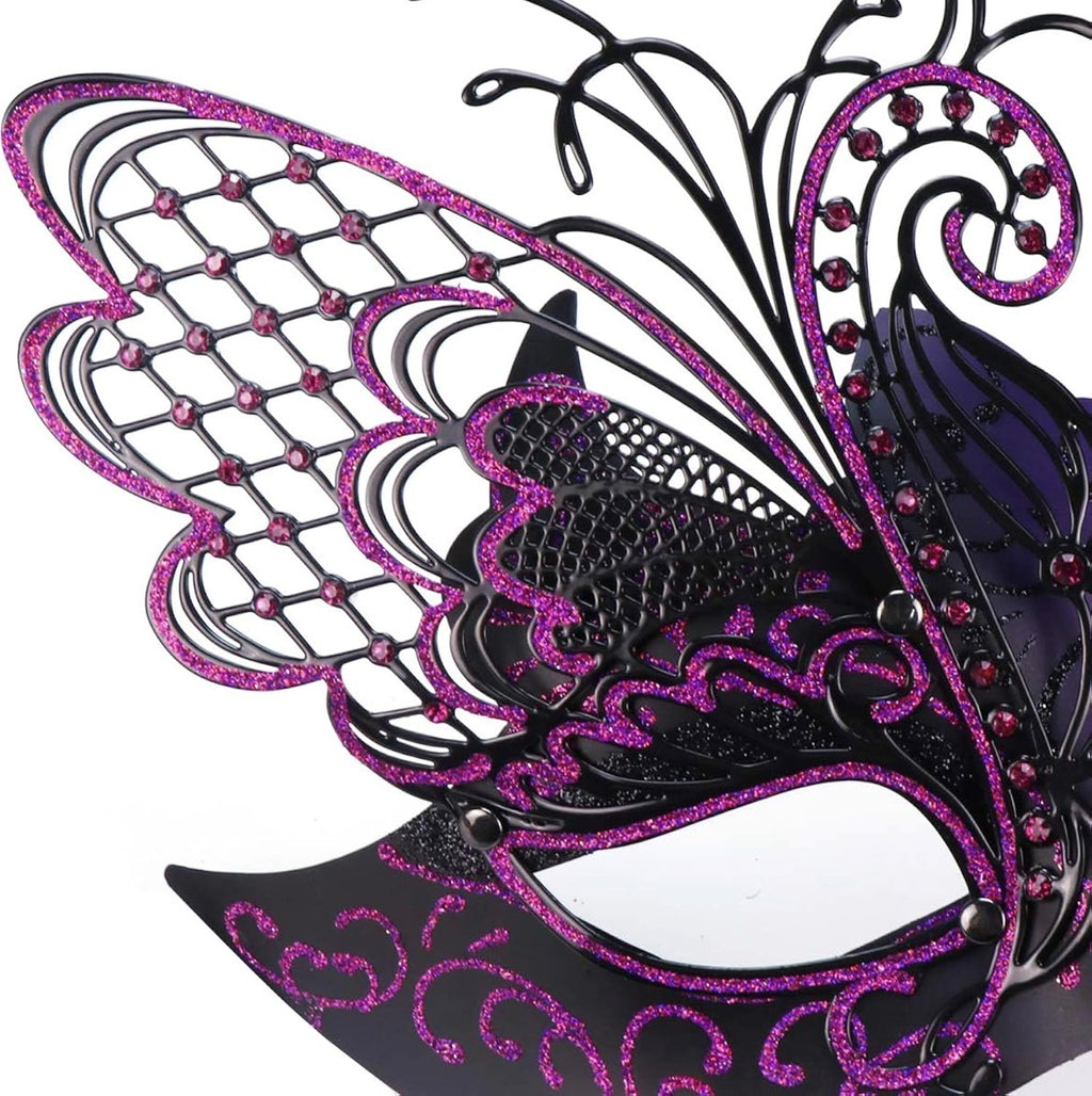 Purple Butterfly Masquerade Mask