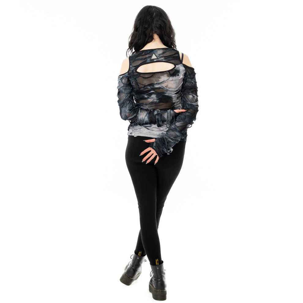 Acid Wash Cut Out Top