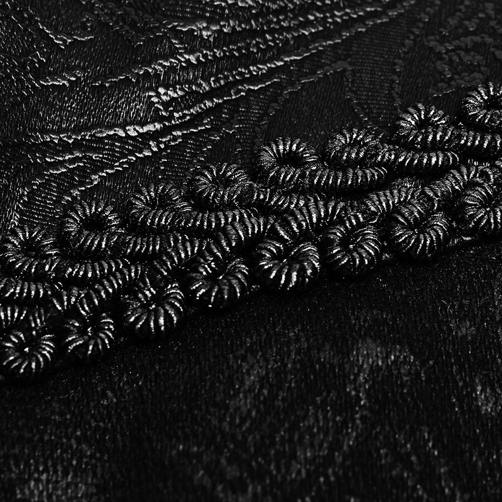 Victorian Button Leather Design Trousers