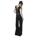 Cap Sleeve Ribcage Skeleton Ring Cutout Spine Top