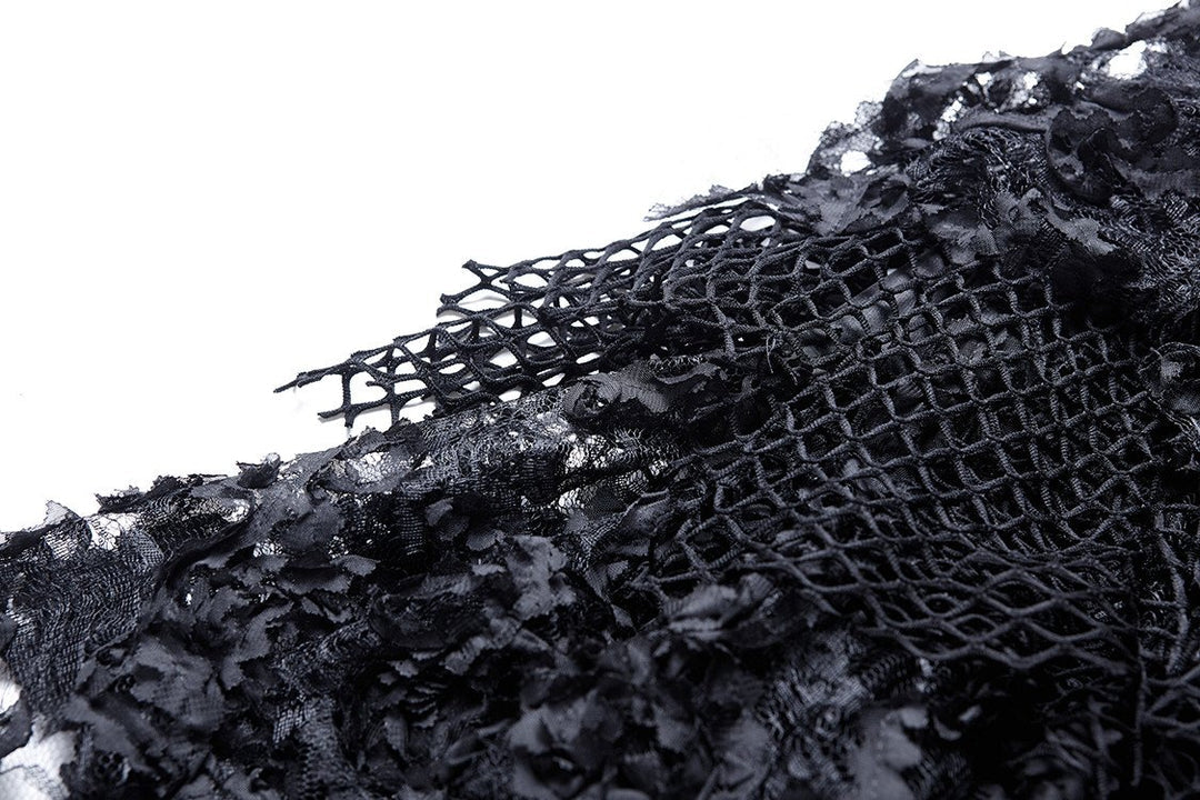 Messy Mesh Layered Skirt