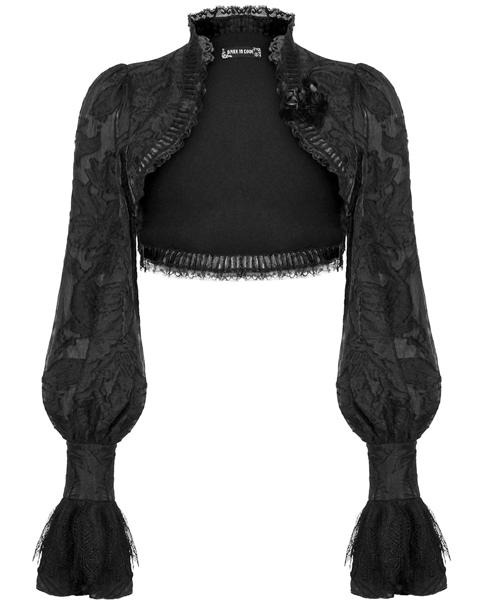 Floral Cuff Sleeve Bolero