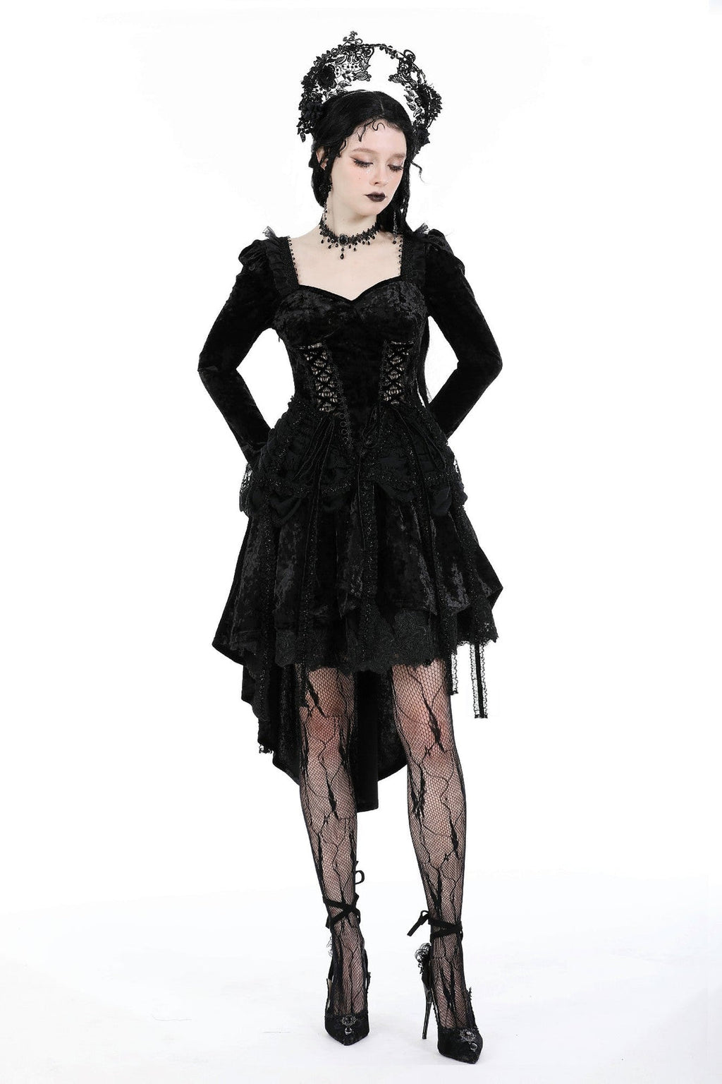 Velvet Corset Design Dovetail Dress