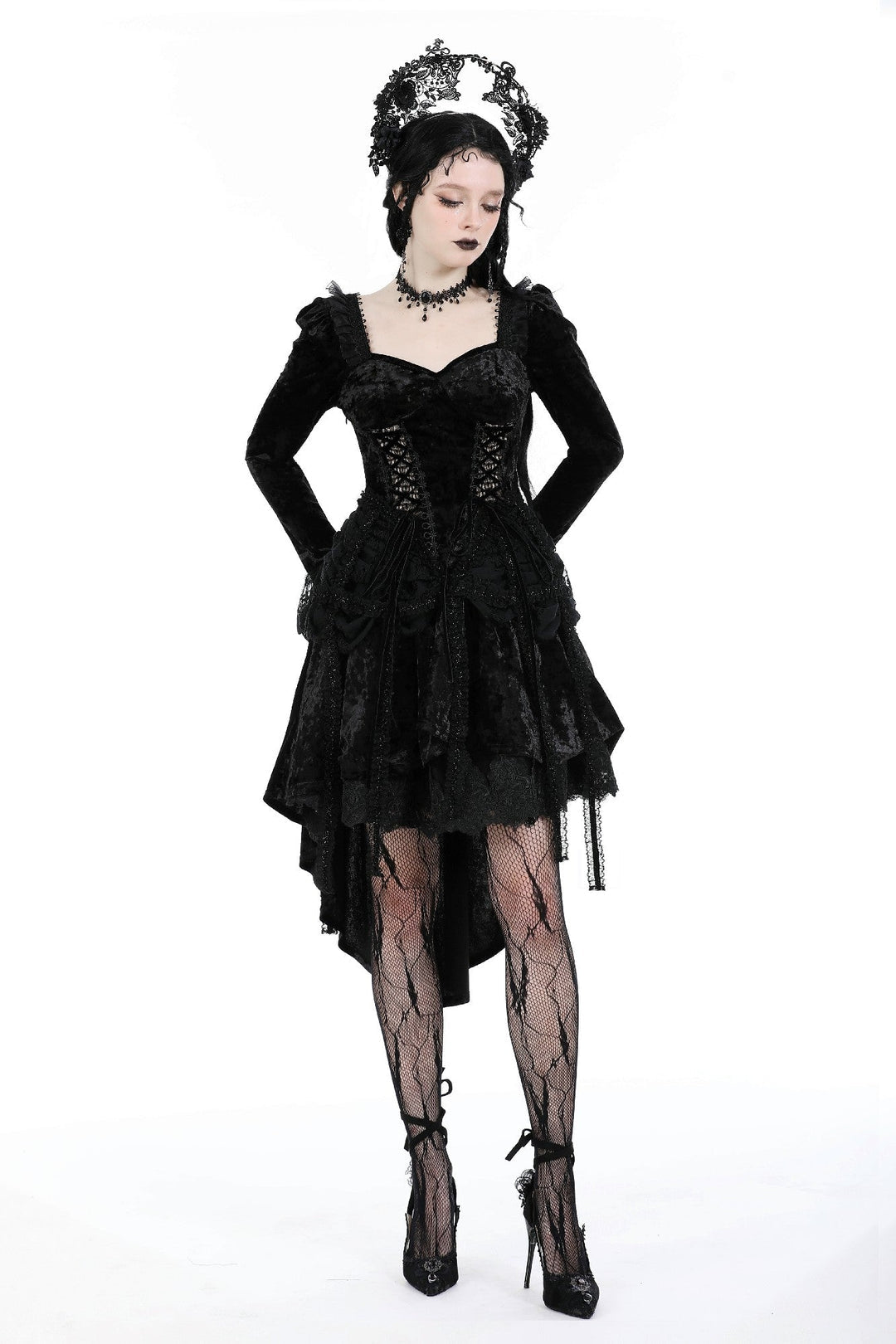 Velvet Corset Design Dovetail Dress