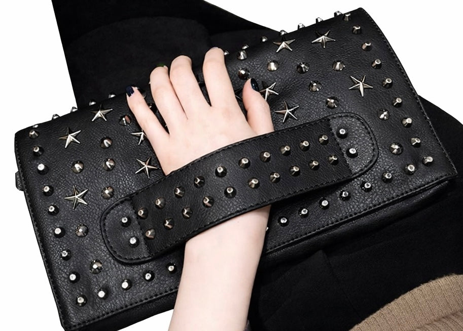 Star Stud Clutch Handbag