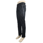 Gothic Patterned Side Lace Up Trousers