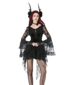 Gothic Lace Net Crucifix Dress