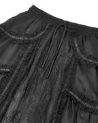 Classic Gothic Black Net Skirt