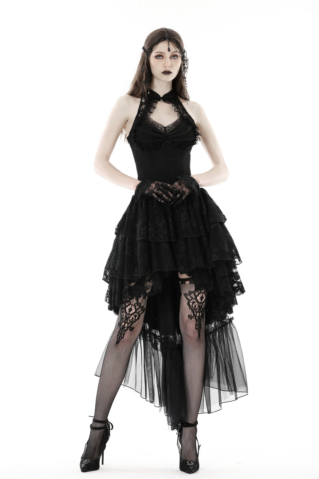Halter Neck Cutout Cocktail Dress