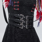 Grid Buckle Belt