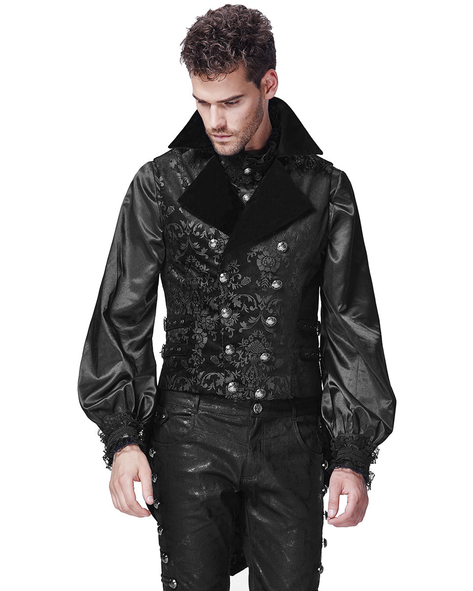 Tailed Pattern Waistcoat
