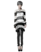 Baggy Cutout Knit Sweater