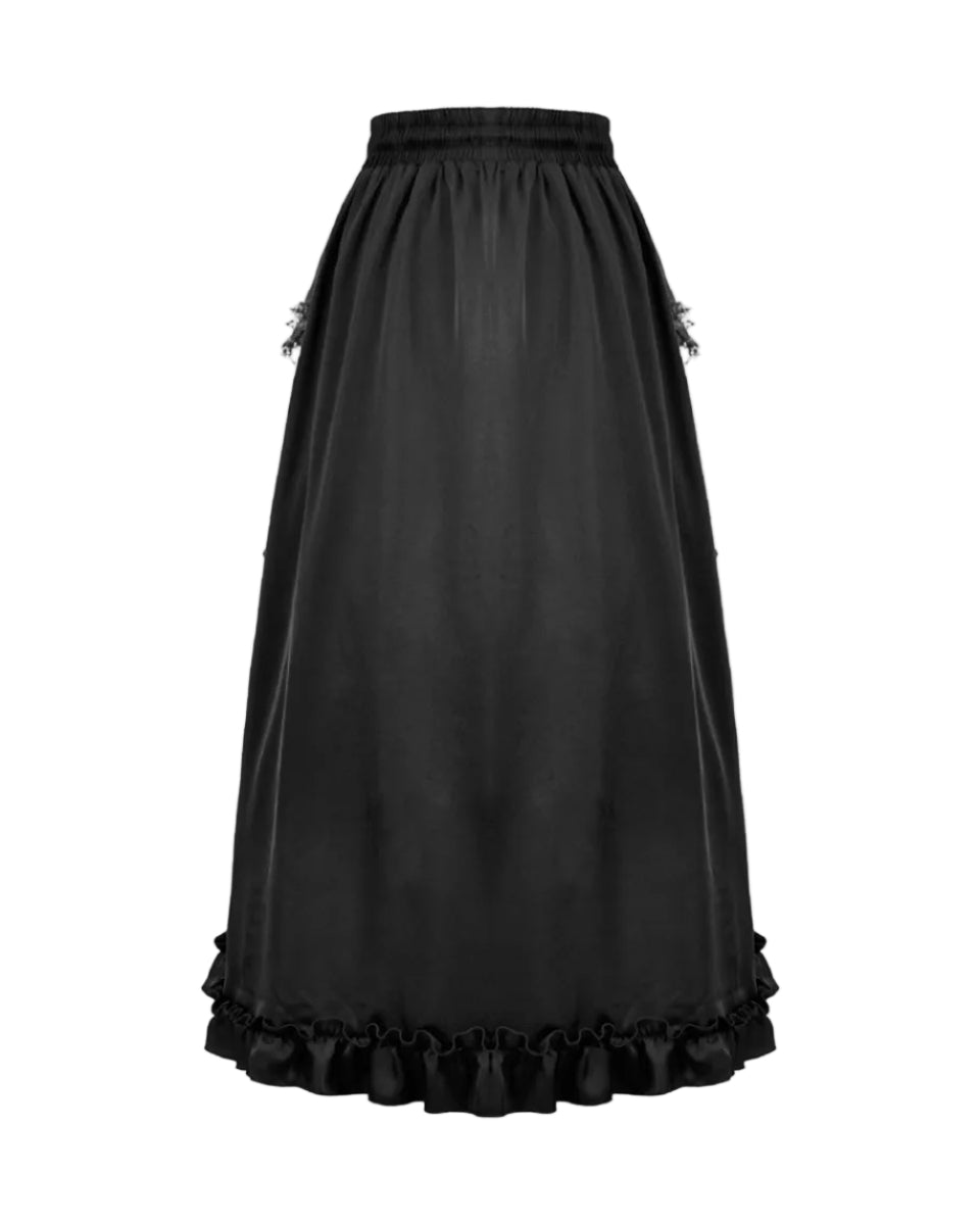 Classic Gothic Black Net Skirt