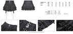 Punk Eyelet Lace Up Ruffle Mini Skirt