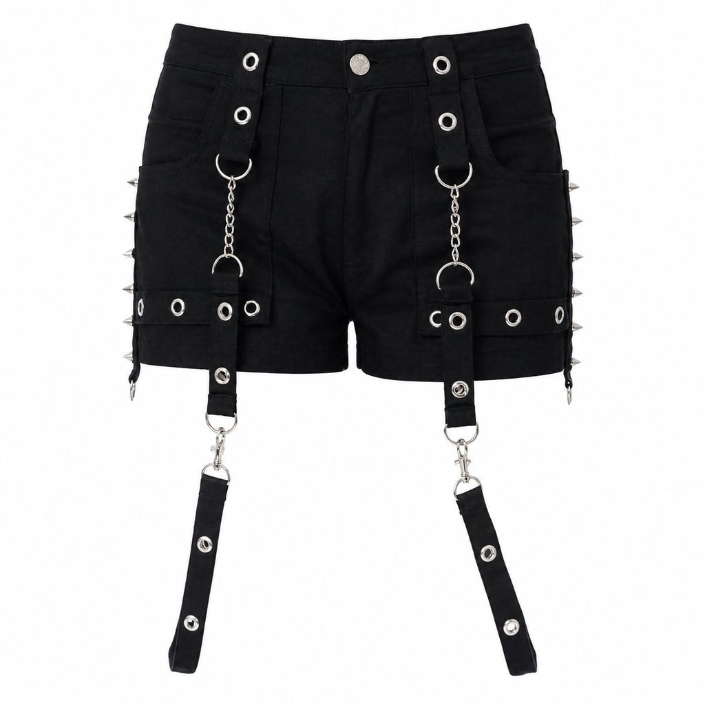 Clipped Eyelet Sabel Shorts