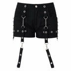 Clipped Eyelet Sabel Shorts