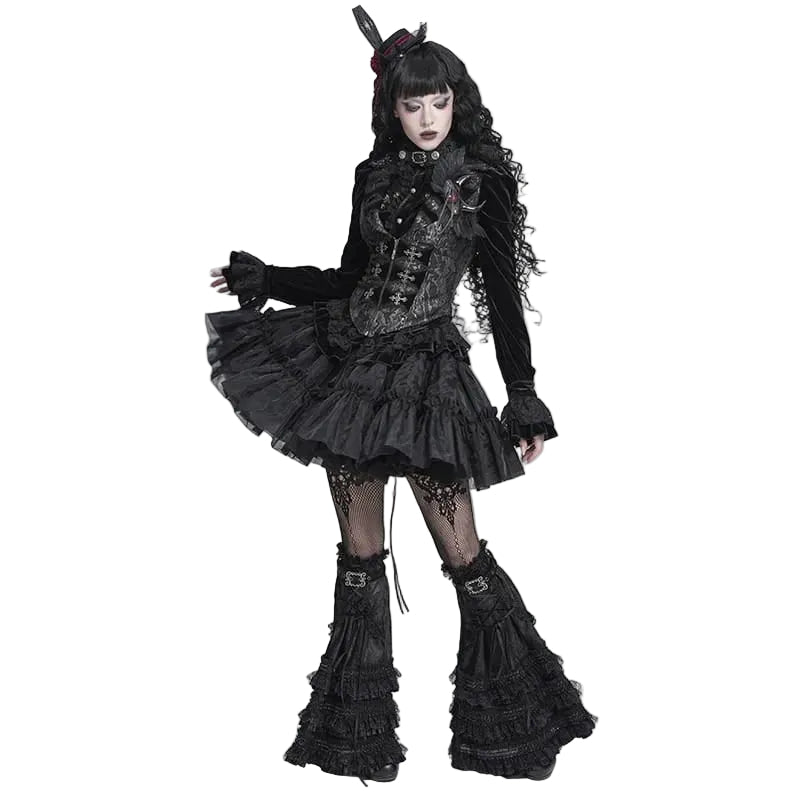 Women’s Patterned Crucifix Tailed Waistcoat