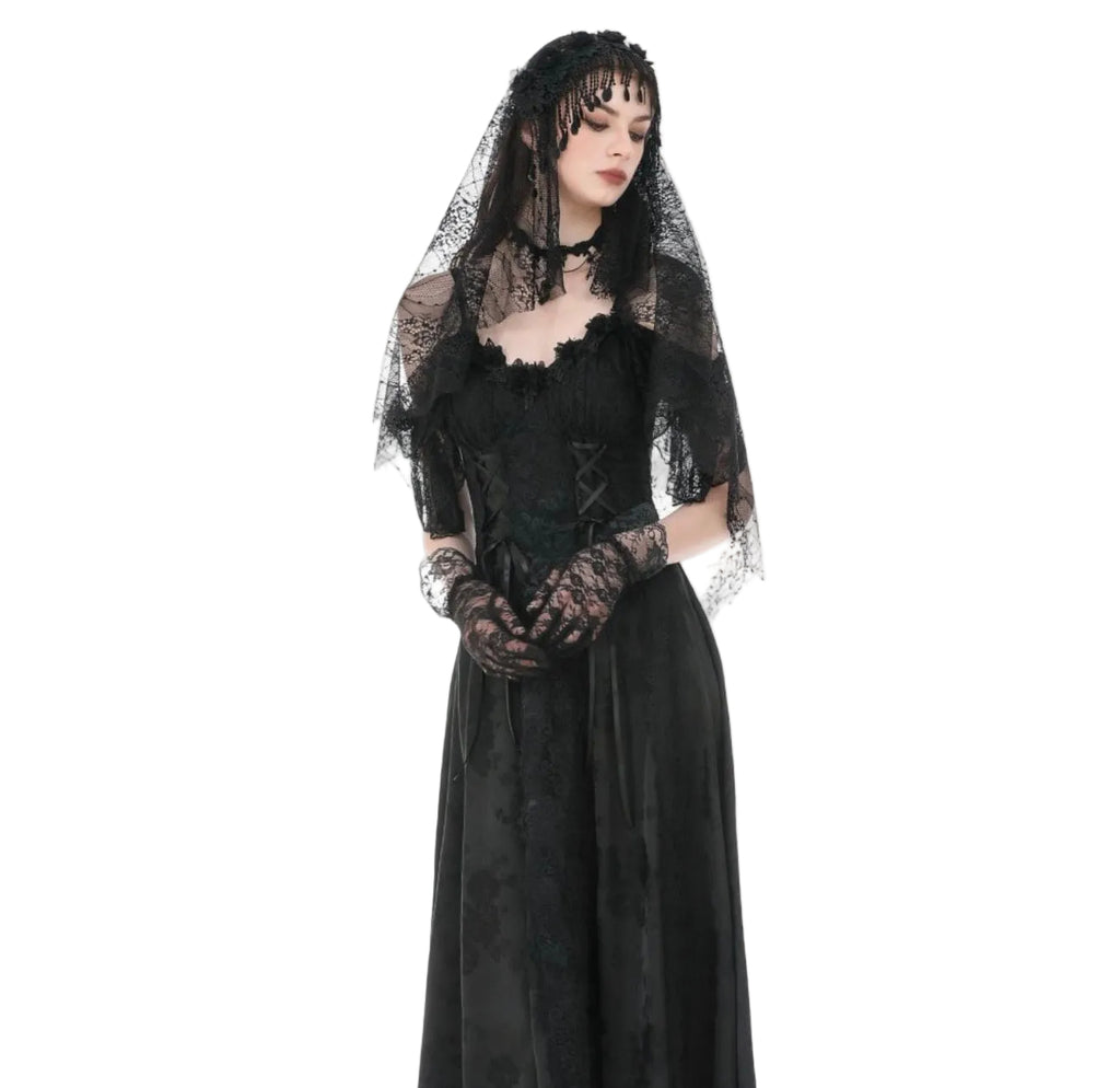 Fringe Patterned Net Veil