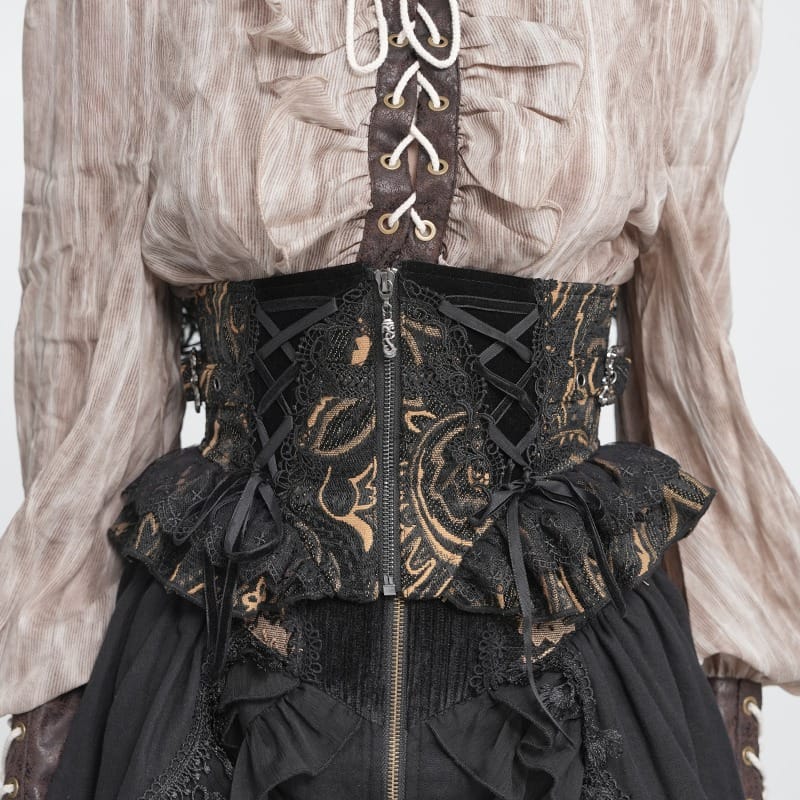 Jacquard Zip Girdle Corset