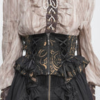 Jacquard Zip Girdle Corset
