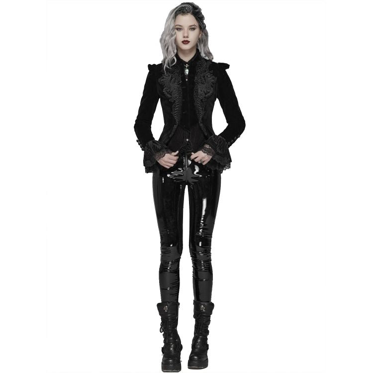 Black Dark Doll Velvet Jacket
