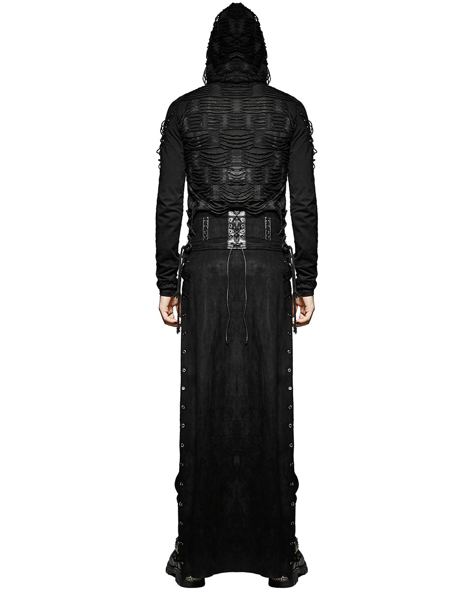 Katana Buckle Side Split Men’s Skirt