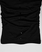 Cyberpunk Stud High Neck Muffler Top