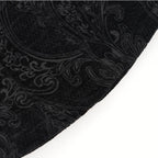 Black & Wine Chained Velvet Jacket