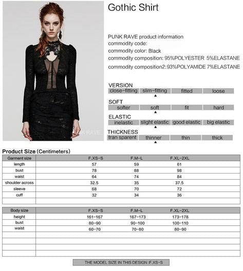 Delicate Standing Collar Sheer Blouse