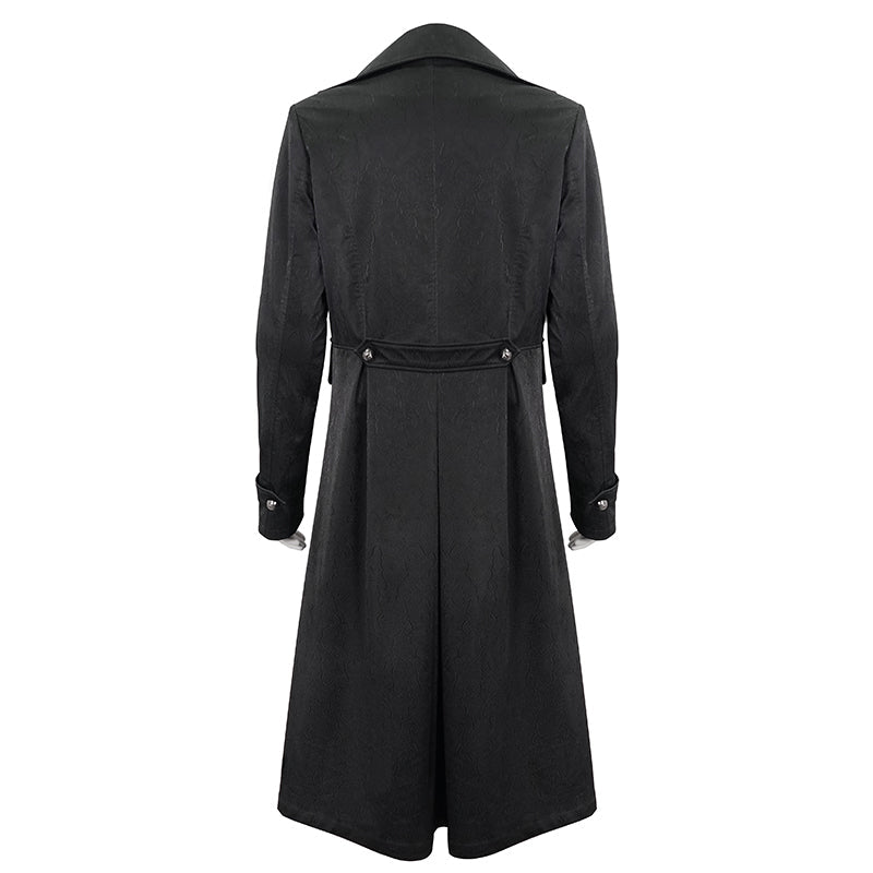 Stylish Crucifix Zip Trench Coat