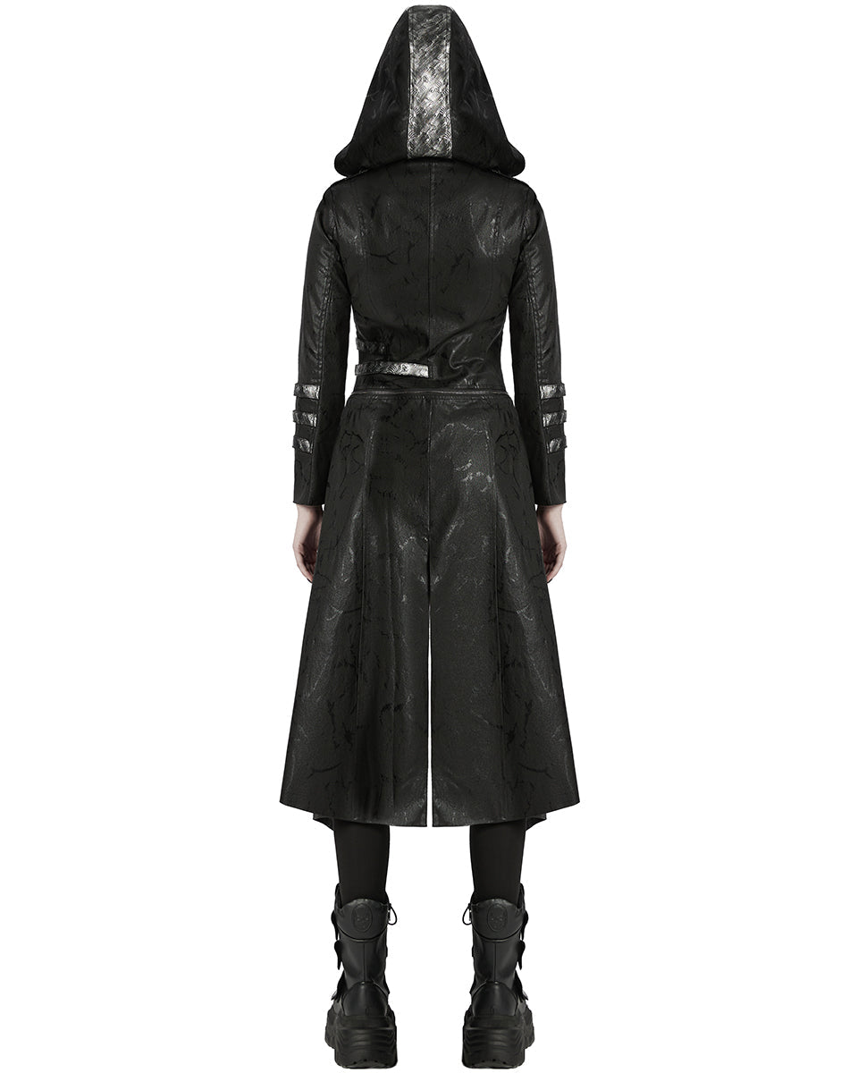 Ladies Scorpion Hooded 2-Way Villain Coat