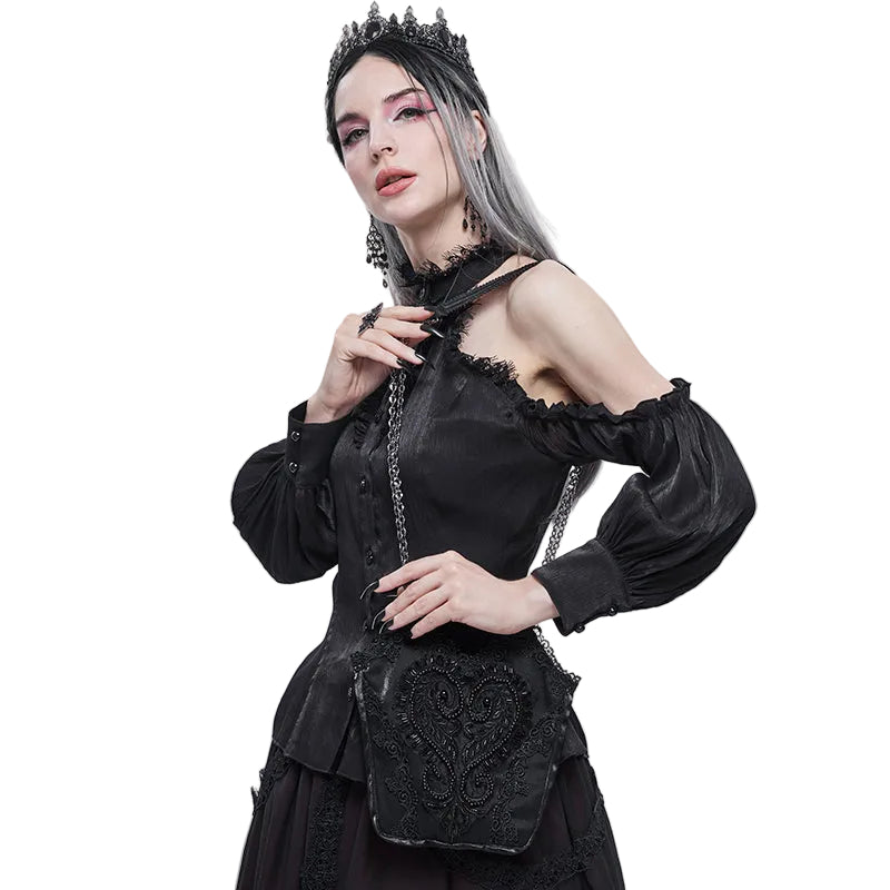 Gothic Beaded Side Bag