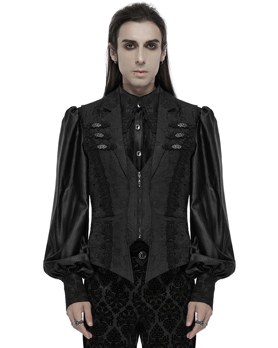 Rose Appliqué Fancy Waistcoat