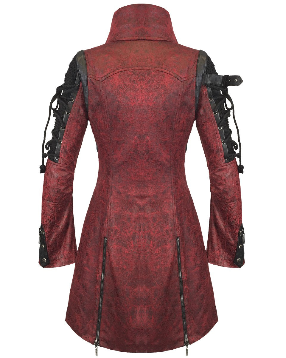 Ladies Crimson Dystopian Jacket