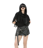 Apocalyptic Shredded Hood Capelet