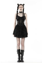 Cobweb Mesh Crucifix Dress
