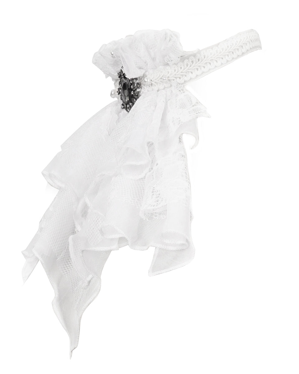 Diamond Shape White Cravat
