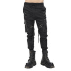 Punk Studded Cuffed Trousers