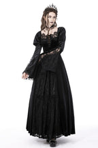 Velvet Lace Detailed Maxi Dress