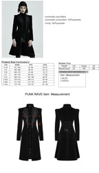 Mid Length Elegant Velvet Gothic Coat