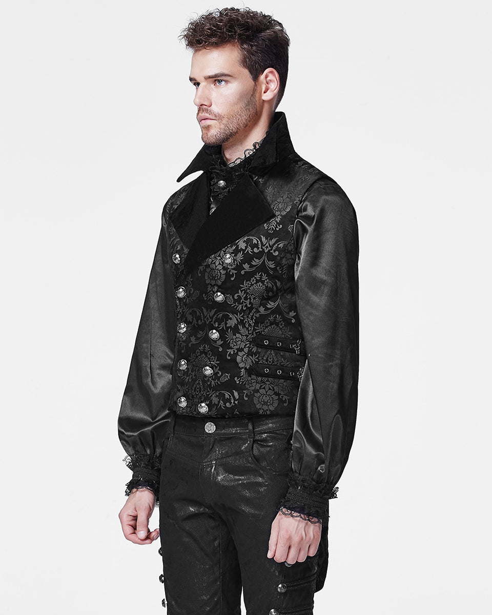 Tailed Pattern Waistcoat