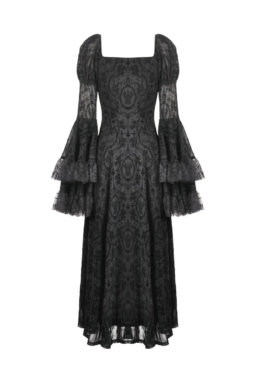 Royal Jewel Layer Sleeve Dress
