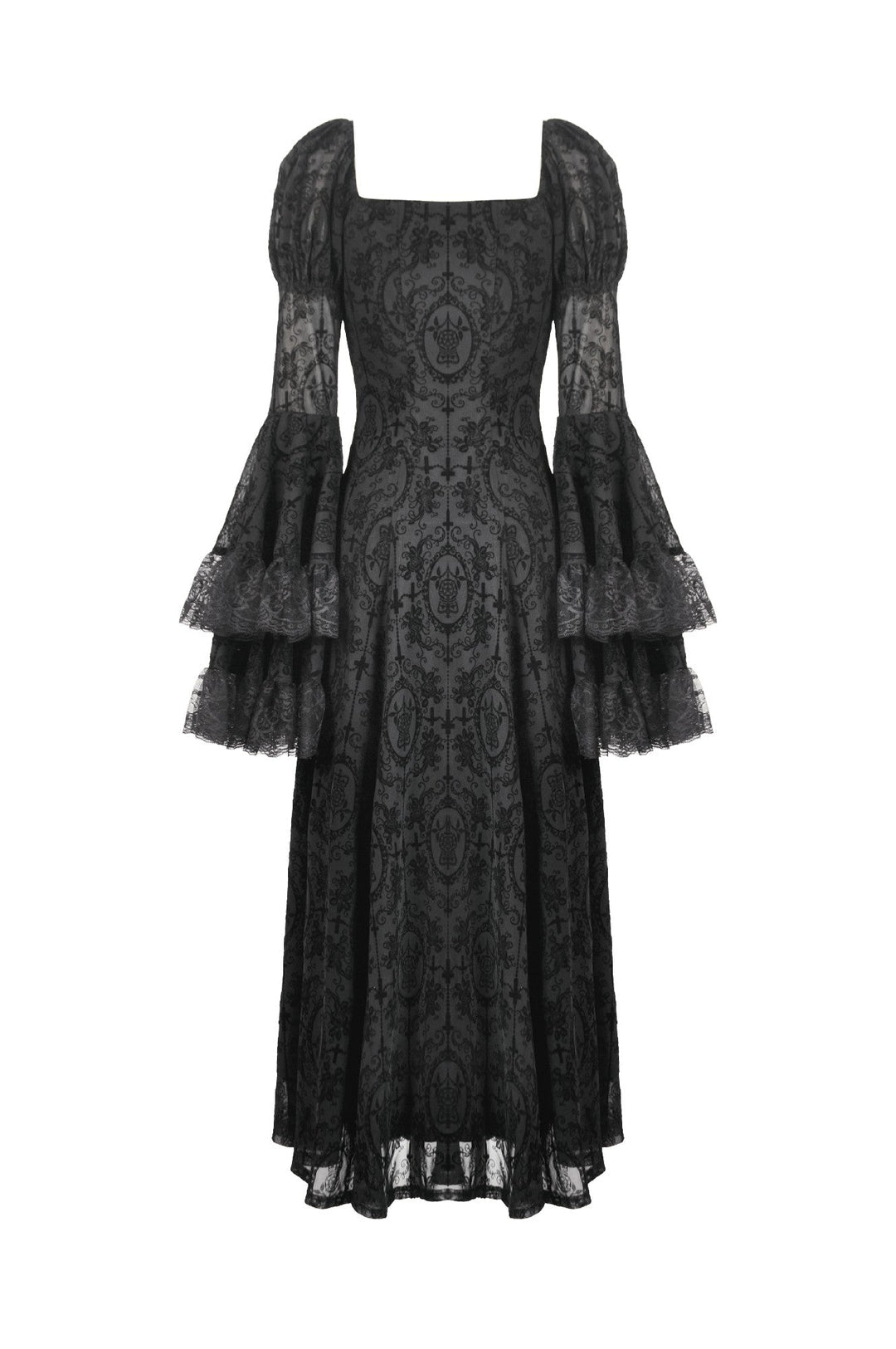 Royal Jewel Layer Sleeve Dress