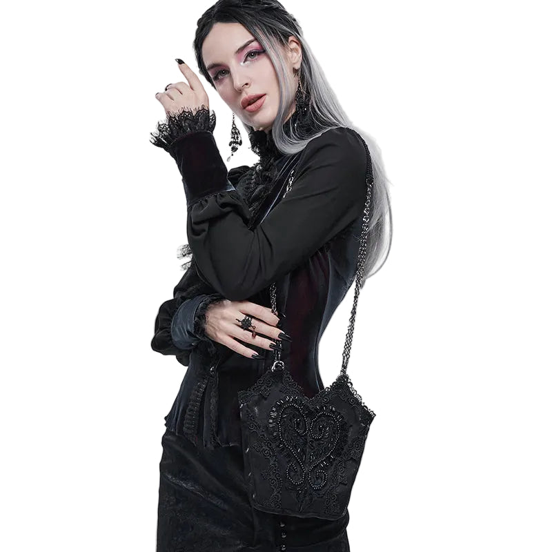 Gothic Beaded Side Bag